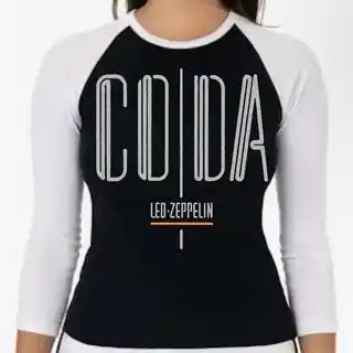 CODA Led Zeppelin baseball tee front