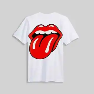 The Rolling Stones white tee front